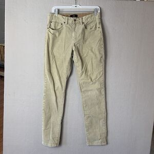Frye Corduroy Pants Mens 30x31 Beige Y2K Stretch 5-Pocket Straight Leg Casual